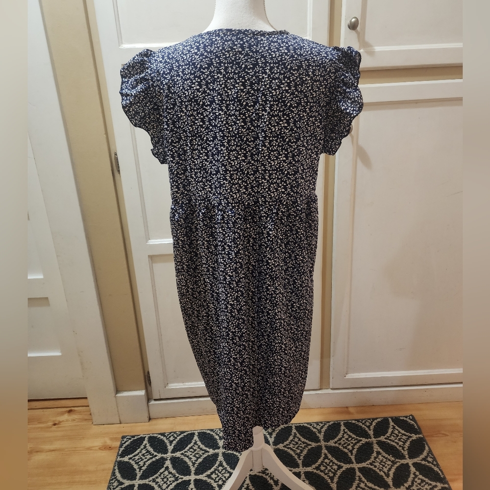 RANLEGE Women's Ditsy Floral Tunic Dress NWOT - Picture 9 of 13